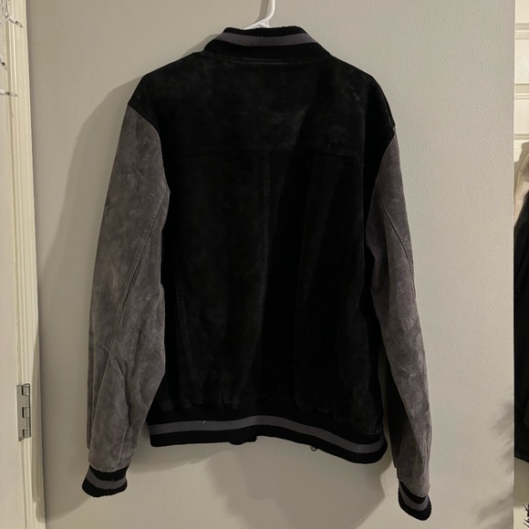 Black & Grey Varsity Letter Jacket from Lake Matley - Picture 4 of 5